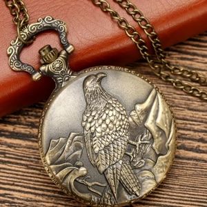 New falcon eagle pocket watch battery included